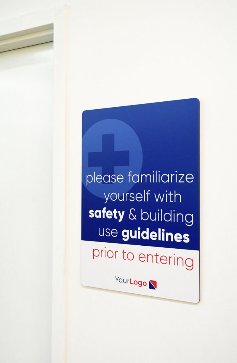 Return-Back to Work Solutions: Wall Sign.