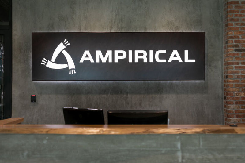 Ethos Interior LED Face & Halo Illuminated Letters dimensional logo signage