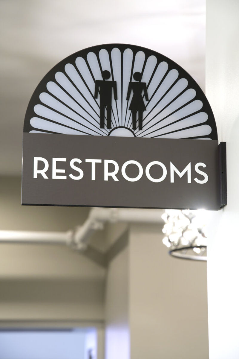 Fusion ADA Compliant flag mounted interior room ID signage