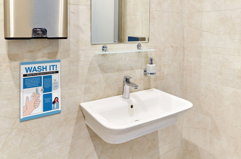 Notice holder with with a magnetic top-edge that enables immediate access & updatable cleanable insert for frequently changing messages helps you Inform and protect patients & visitors. Wash it.