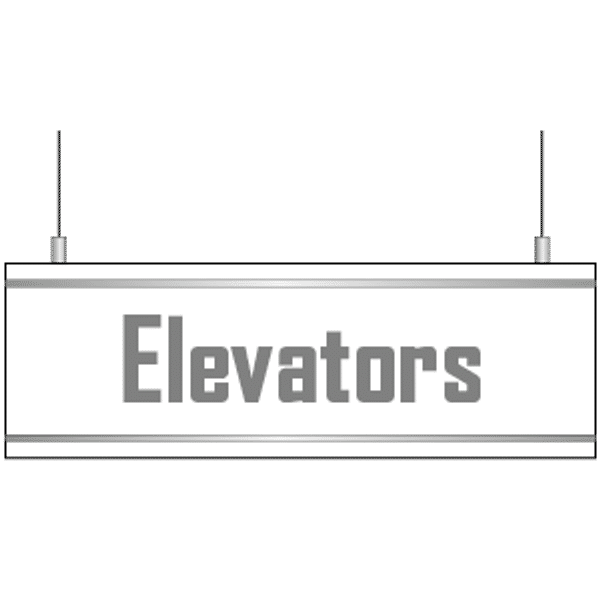 Hi Rise Sign Frame High Rise Interior Signage – Fusion by Takeform | Takeform