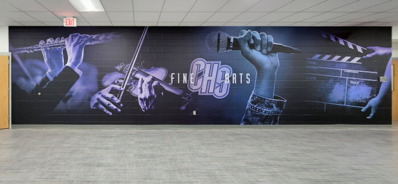 MCHS Amplify Traffic Wallcovering