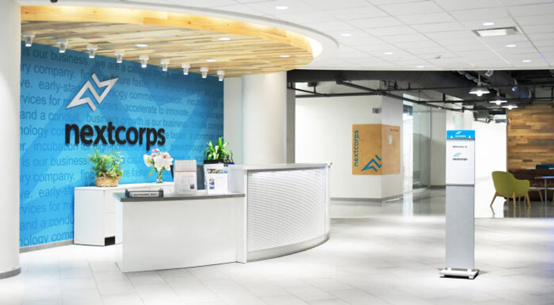 Ethos Dimensional Letters & Logo Fusion Freestanding Directory Signage with Wilsonart Satin Stainless Laminate