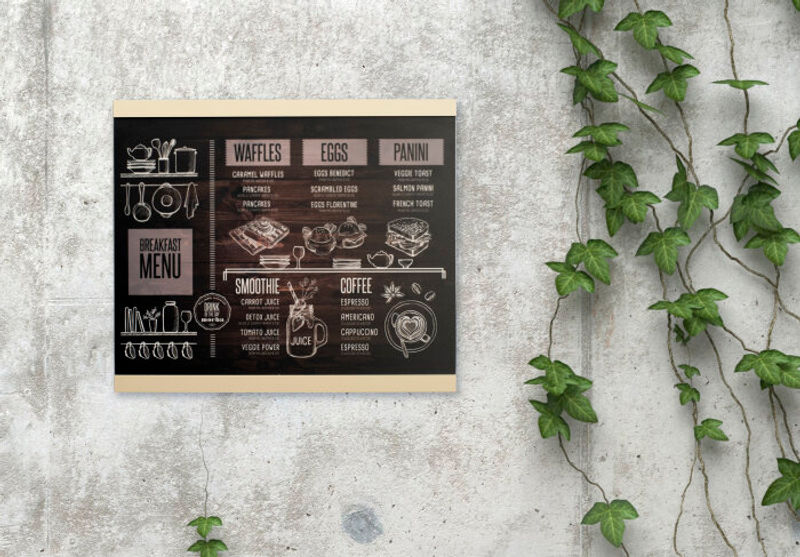 Notice holder with with a magnetic top-edge that enables immediate access & updatable *cleanable insert for frequently changing messages *cleanable insert if it comes from Takeform, self printed inserts are not cleanable