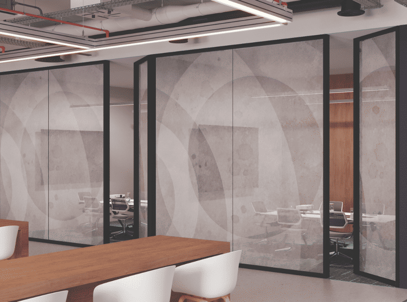 Threads Window Film conference room glass