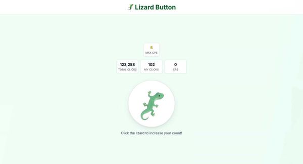 Screenshot of 🦎 Lizard Button