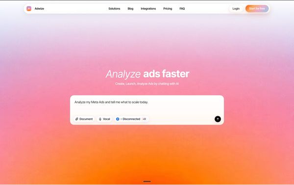 Screenshot of Adwize AI