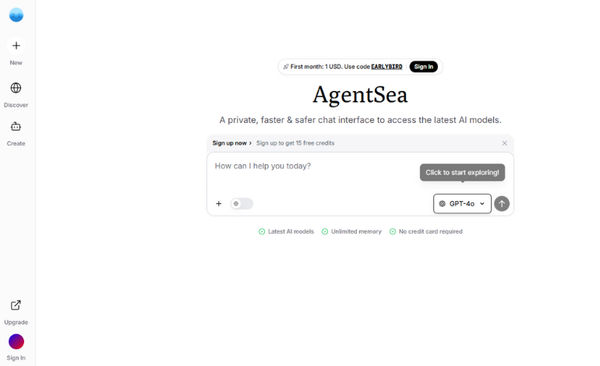 Screenshot of AgentSea