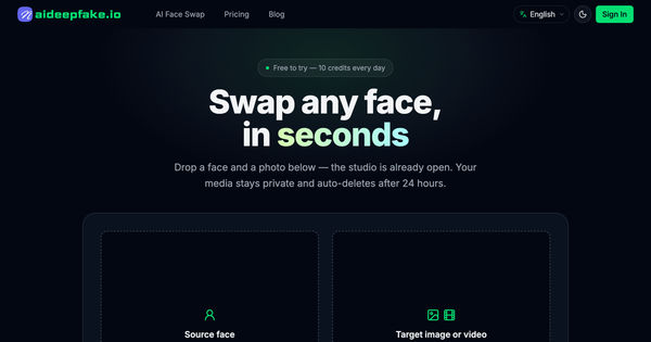 Screenshot of AI Deepfake