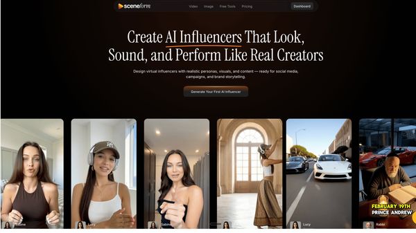 Screenshot of AI Influencer Generator