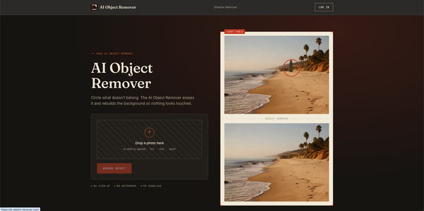 Screenshot of AI Object Remover