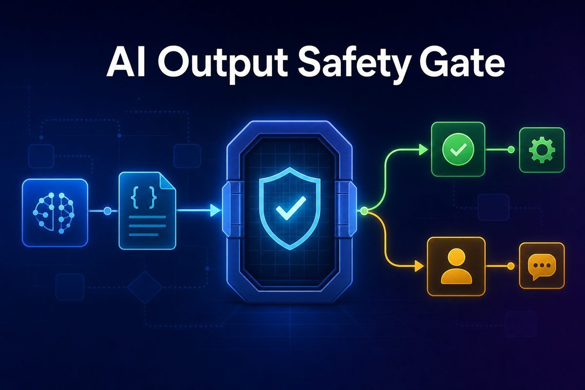Screenshot of AI Output Safety Gate for n8n