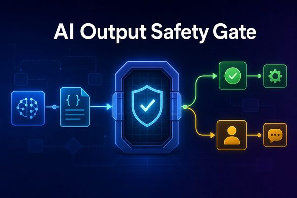Screenshot of AI Output Safety Gate for n8n