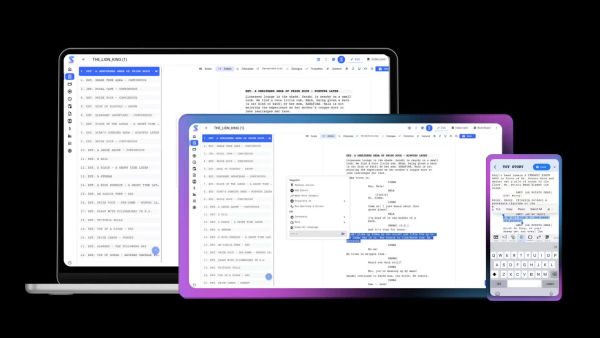 Screenshot of AI Screenwriting Software | Studiovity