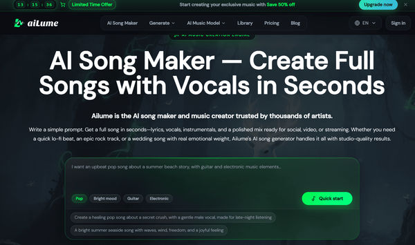 Screenshot of Ailume