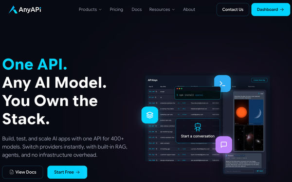 Screenshot of AnyApiAi