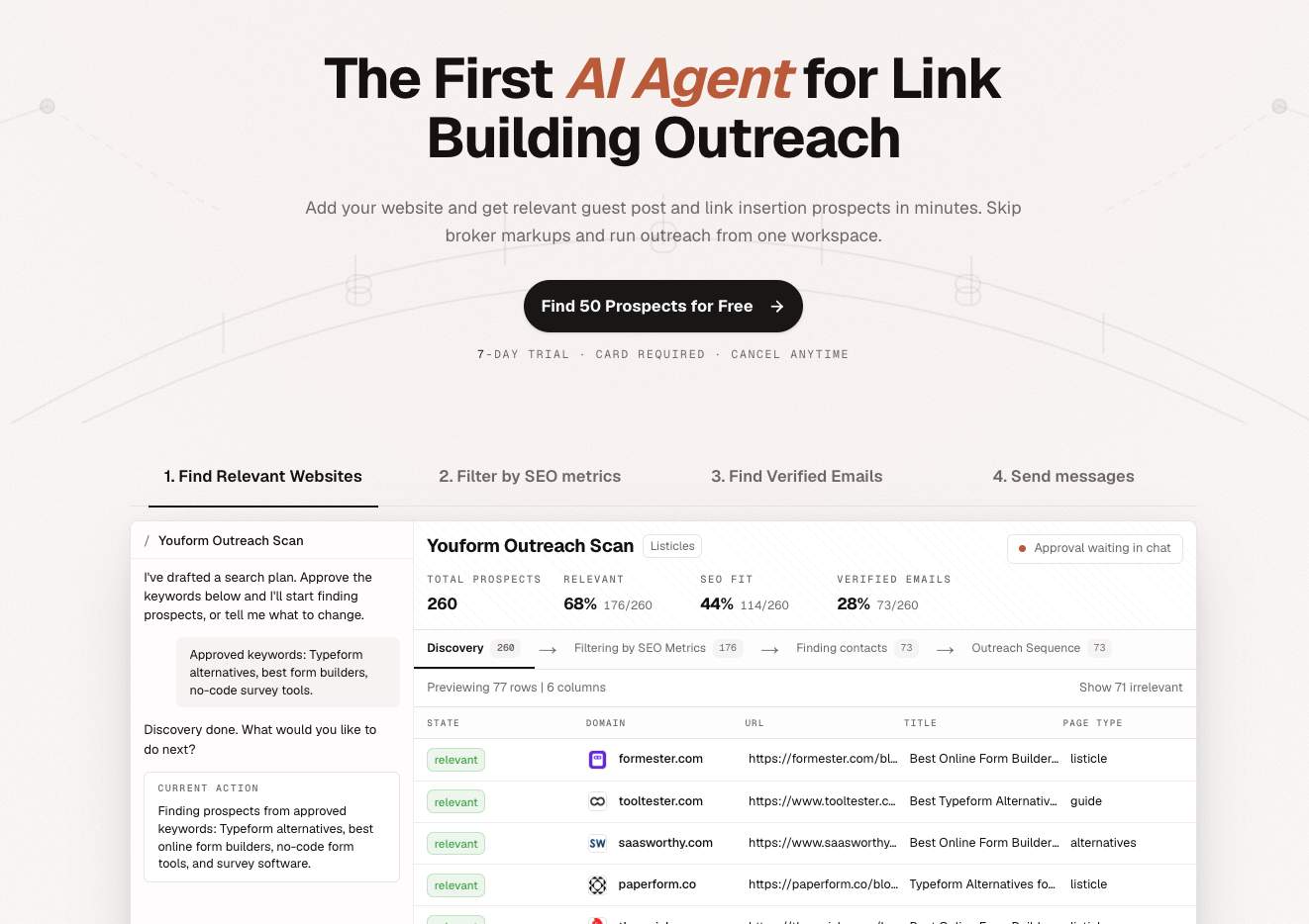 Screenshot of AutoBacklinks