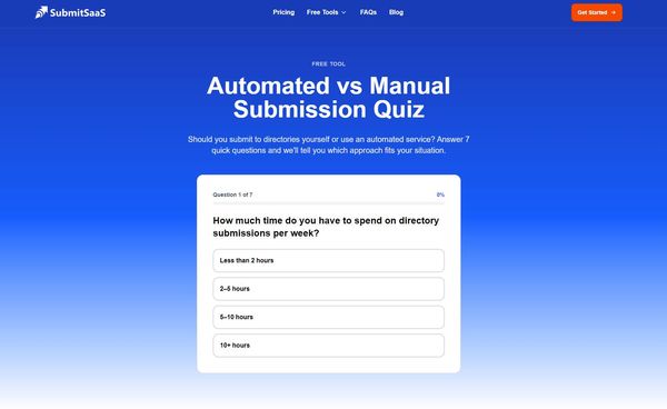 Screenshot of Automated vs Manual Submission Quiz