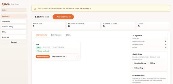 Screenshot of BafGo