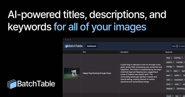 Screenshot of BatchTable
