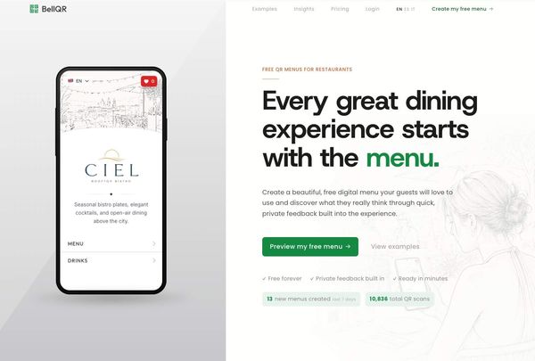Screenshot of BellQR