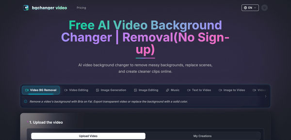 Screenshot of BGChanger AI
