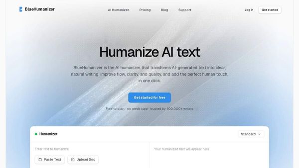 Screenshot of BlueHumanizer