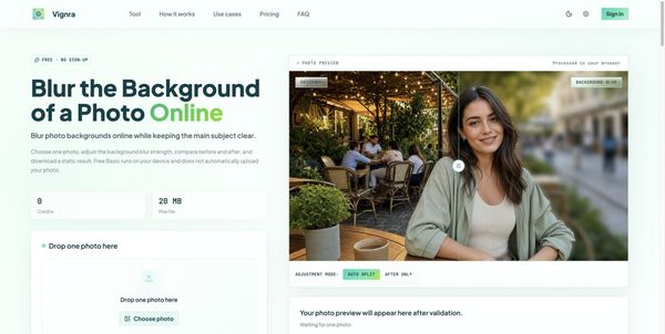 Screenshot of Blur Background