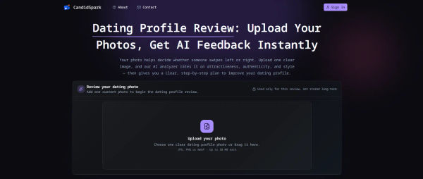 Screenshot of CandidSpark