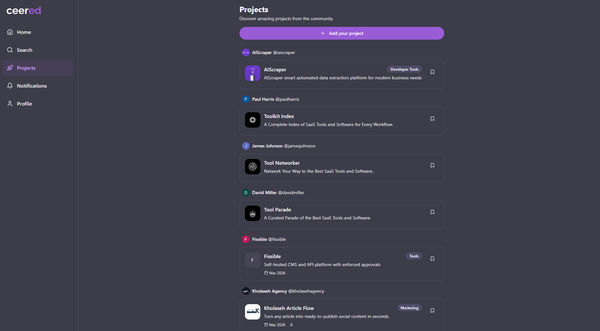 Screenshot of Ceered