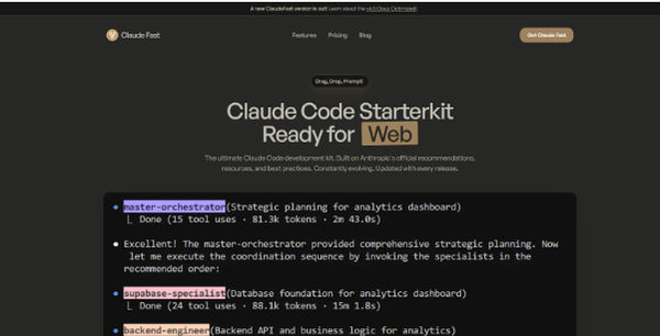 Screenshot of ClaudeFast