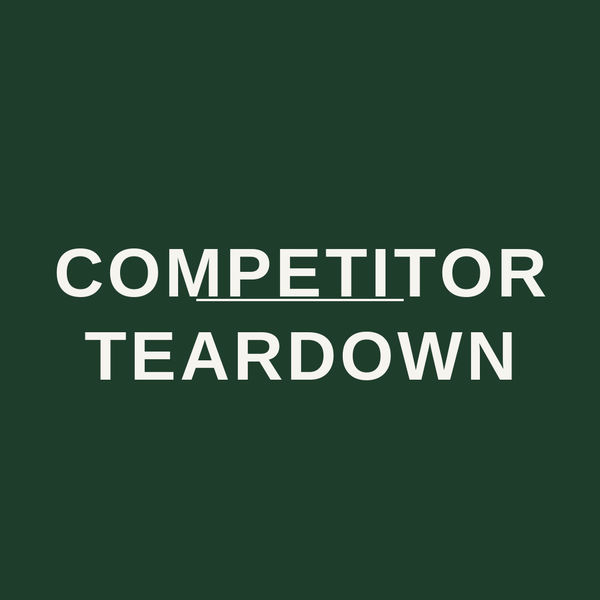 Screenshot of Competitor Teardown