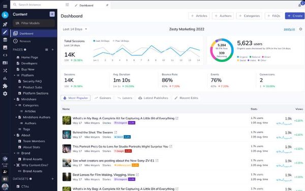Screenshot of Content.One