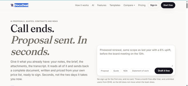 Screenshot of DocuDeal