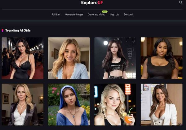 Screenshot of ExploreGF