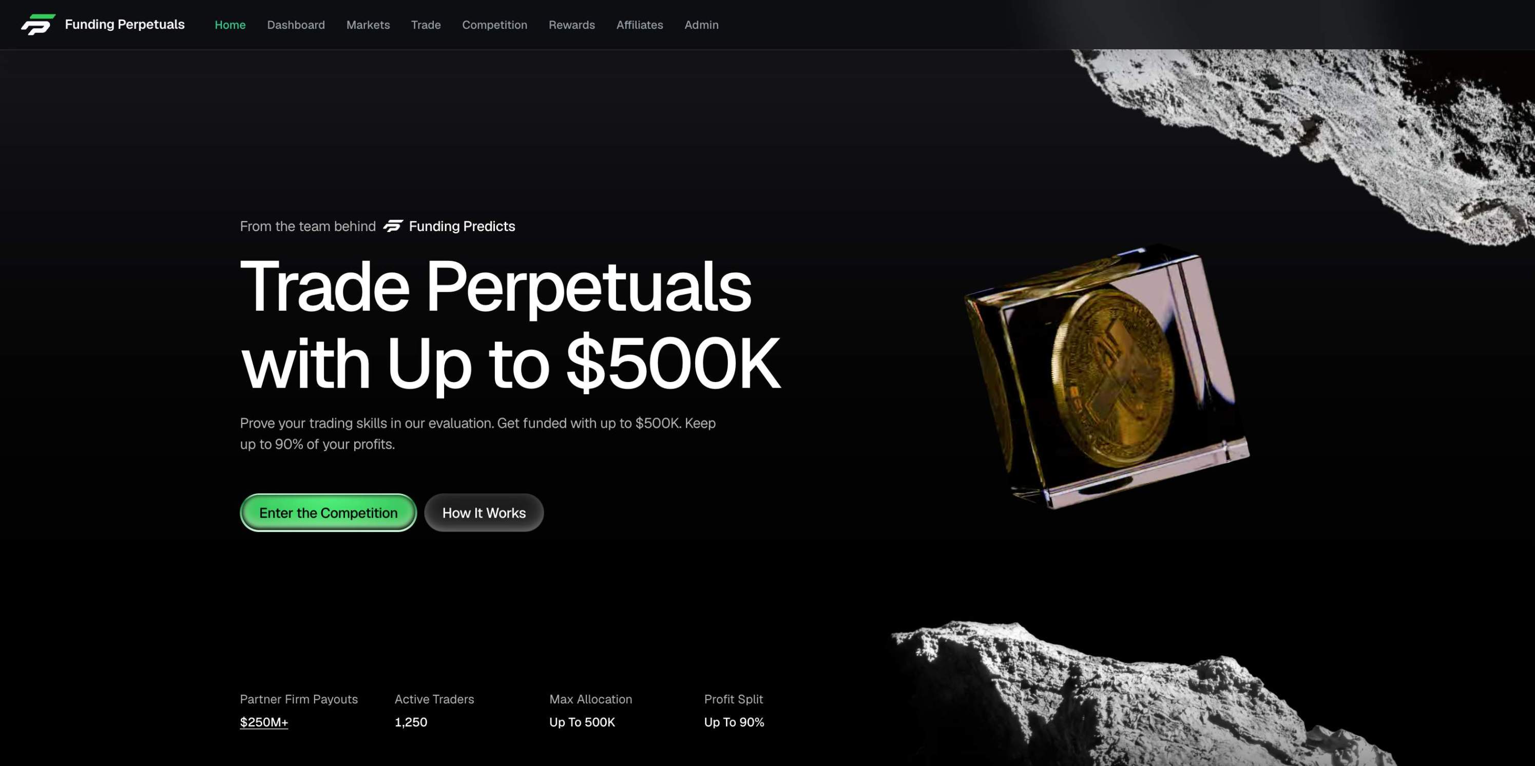 Screenshot of Funding Perpetuals