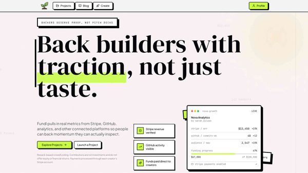 Screenshot of Fundl