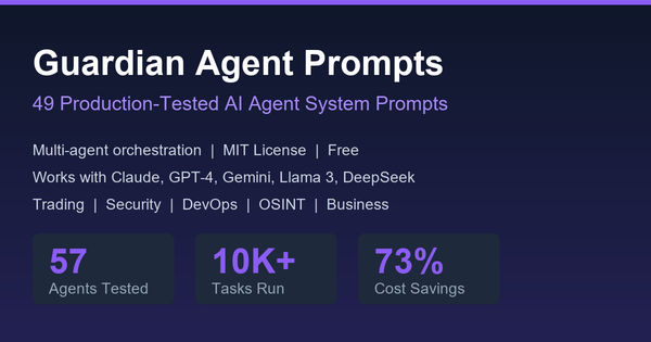 Screenshot of Guardian Agent Prompts