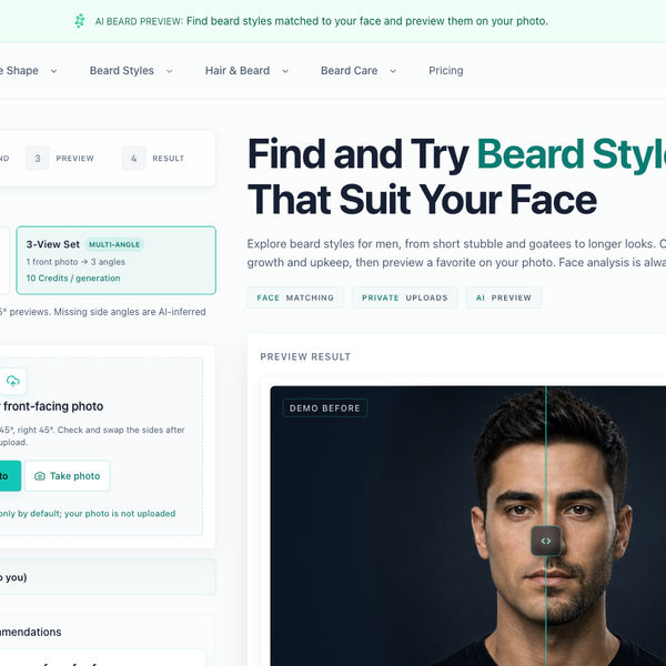 Screenshot of hairforge