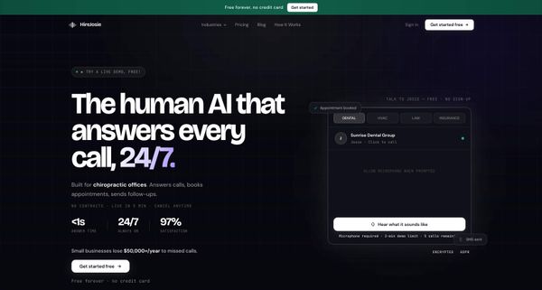 Screenshot of HireJosie