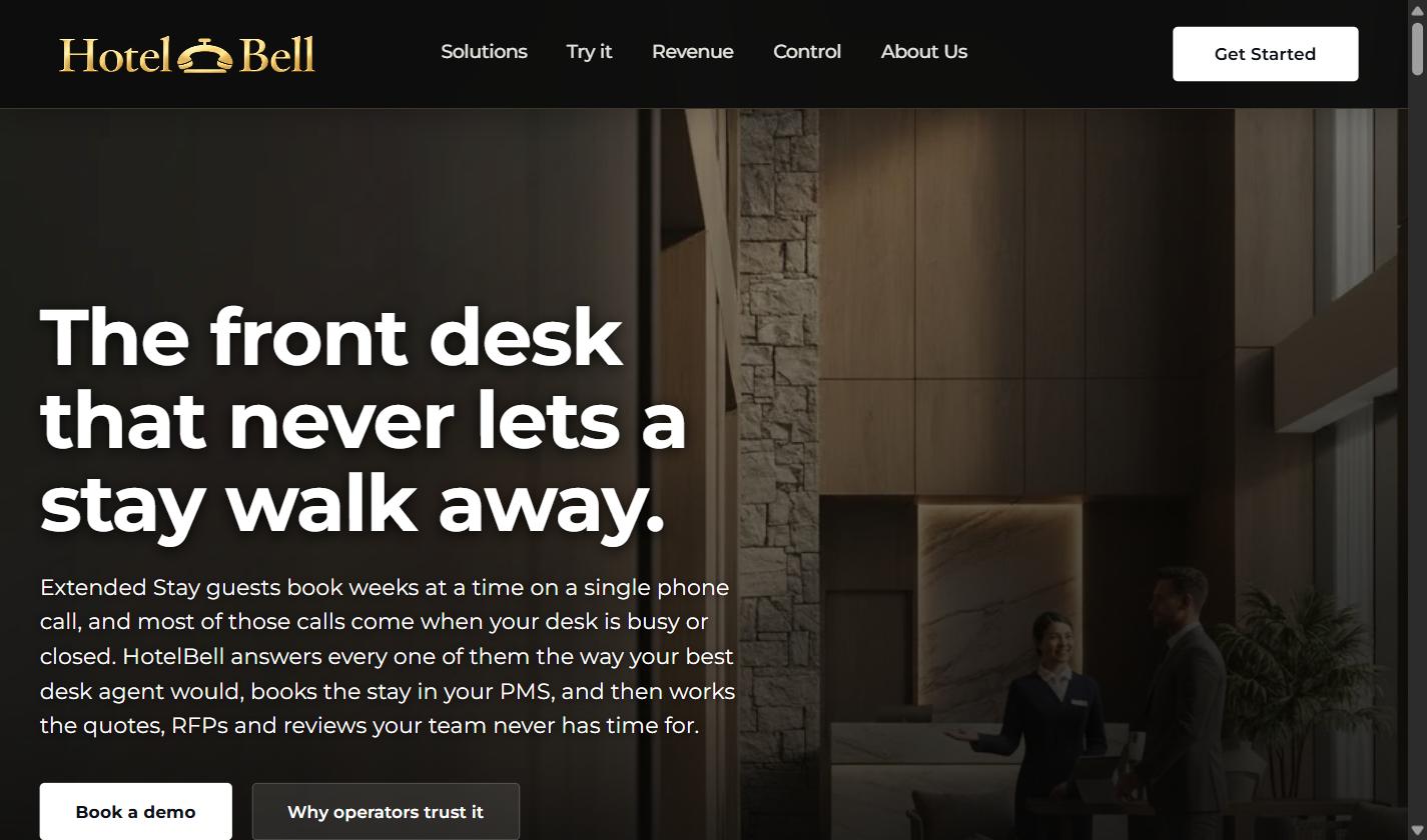 Screenshot of HotelBell