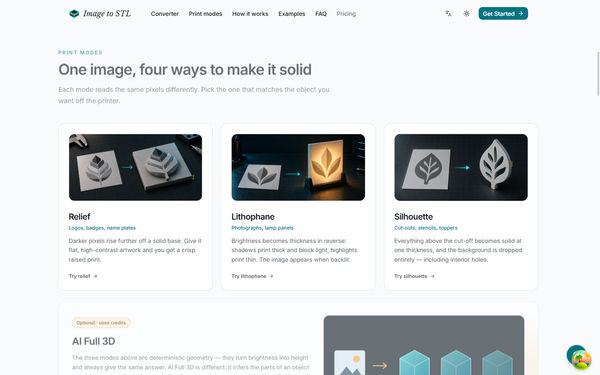 Screenshot of Img2STL