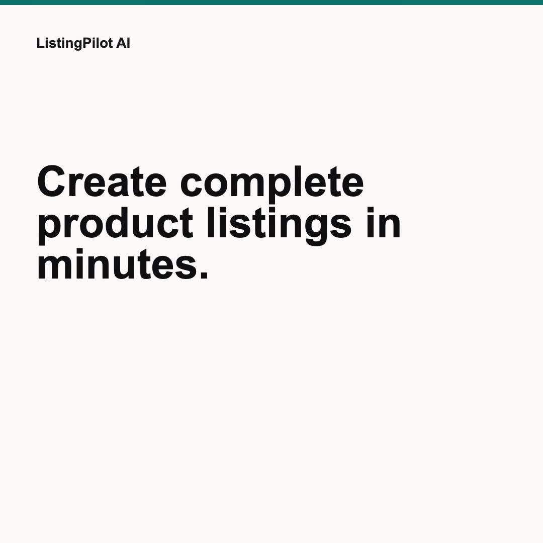 Screenshot of ListingPilot AI
