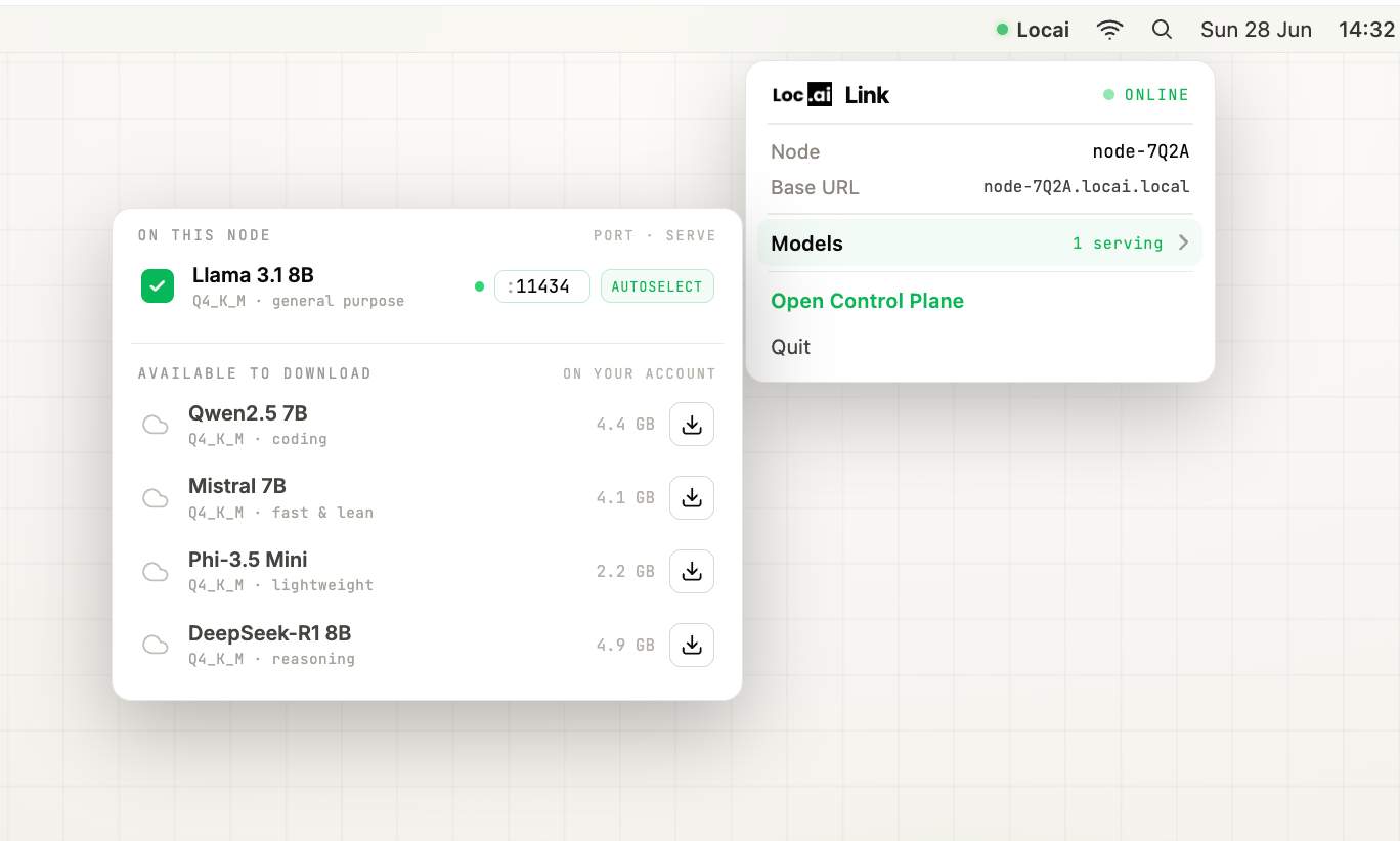 Screenshot of Locai