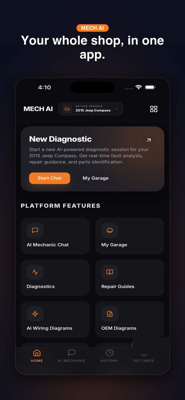 Screenshot of MECH AI