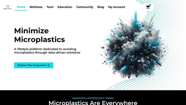 Screenshot of Microplastic Intake App