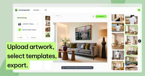 Screenshot of Mockupanda
