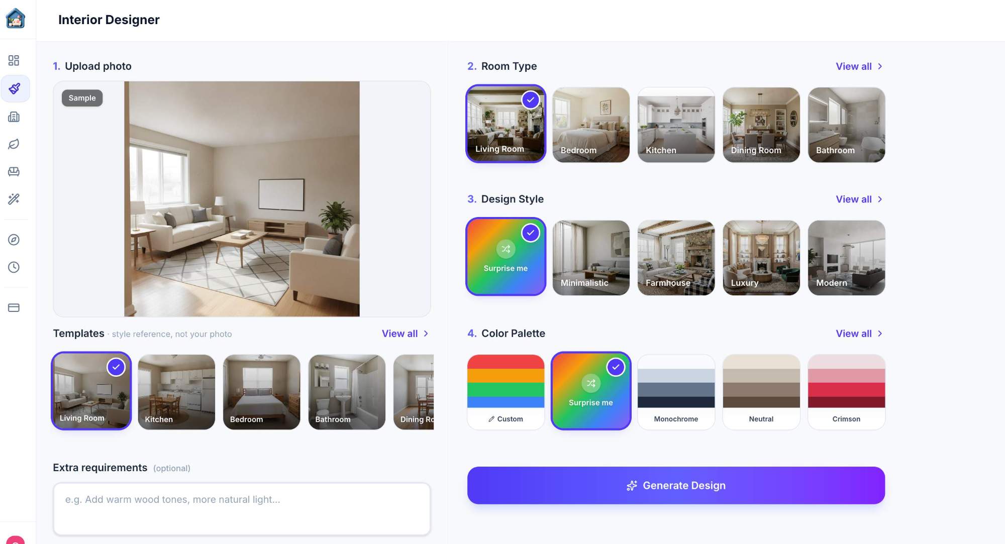 Screenshot of My Room Design