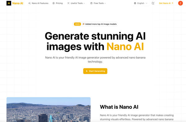 Screenshot of NanoAI