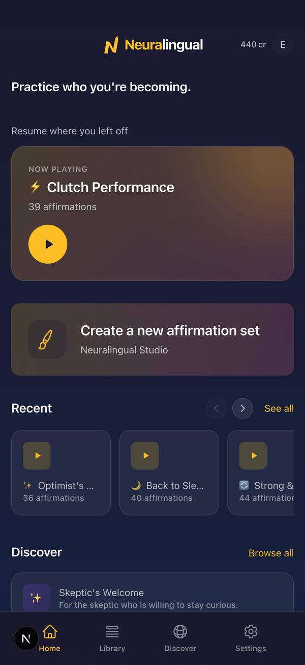Screenshot of Neuralingual